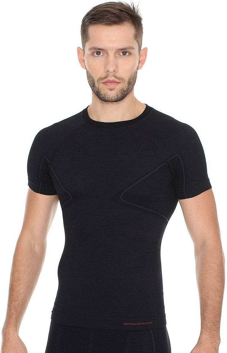 Koszulka męska ACTIVE WOOL SS11710, Kolor czarny, Rozmiar XL, Brubeck
