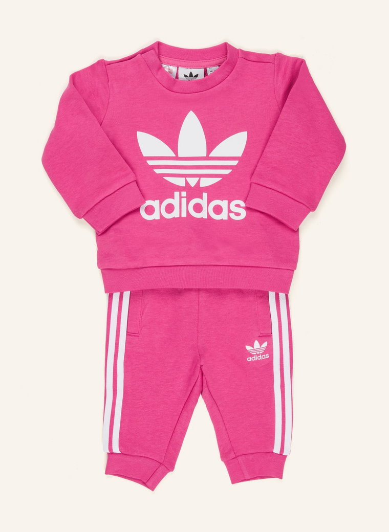 Adidas Originals Zestaw Trefoil: Zestaw: Bluza Nierozpinana I Spodnie Dresowe pink