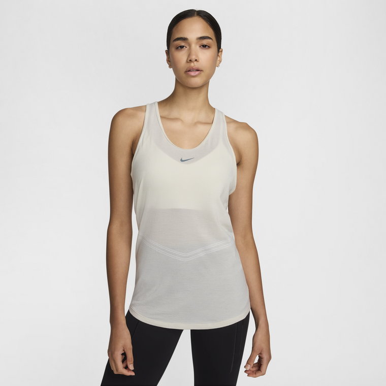 Damska wełniana koszulka bez rękawów do biegania Dri-FIT Nike Swift - Czerń