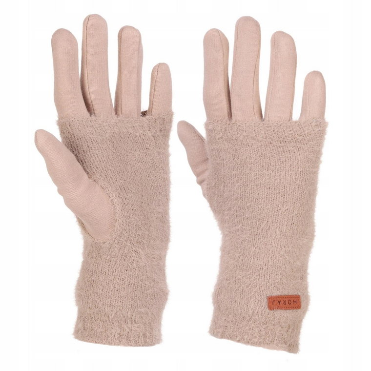 Ciepłe rękawiczki damskie typu alpaka Moraj