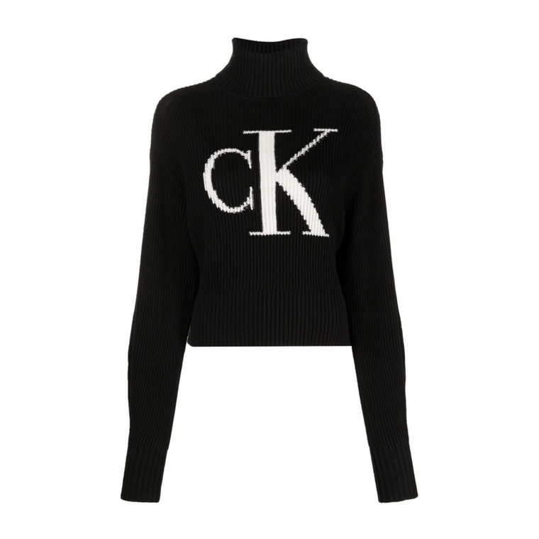 Czarne Swetry - Stylowa Kolekcja Calvin Klein Jeans
