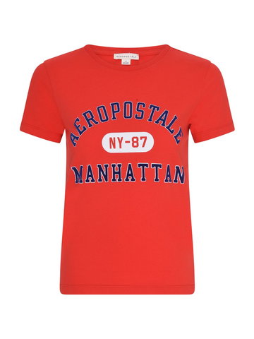 AÉROPOSTALE Koszulka 'Manhattan'  niebieski / czerwony / biały