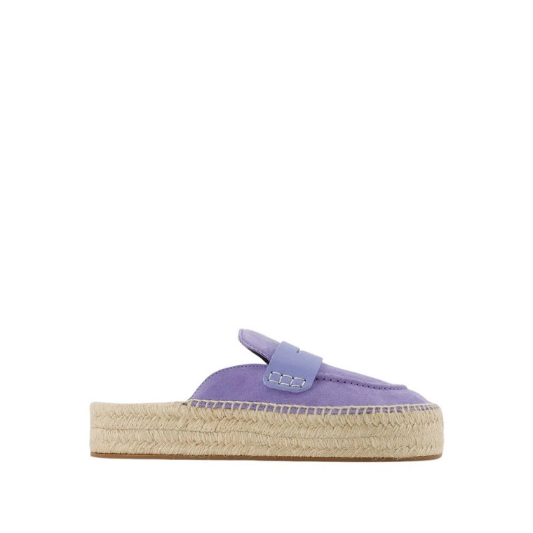 Fioletowe Skórzane Espadryle JW Anderson