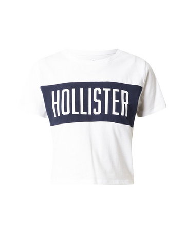 HOLLISTER Koszulka  atramentowy / biały