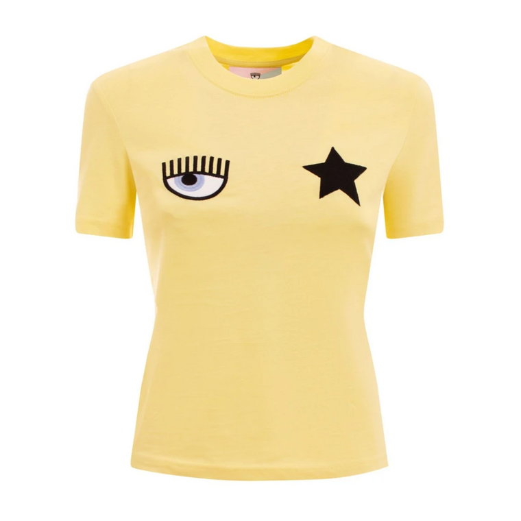 Żółte T-shirty i Pola Chiara Ferragni Collection
