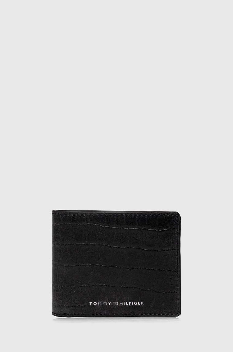 Tommy Hilfiger portfel skórzany męski kolor czarny AM0AM12319