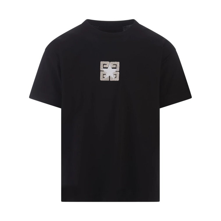 Czarna koszulka z logo 4G Stars Givenchy