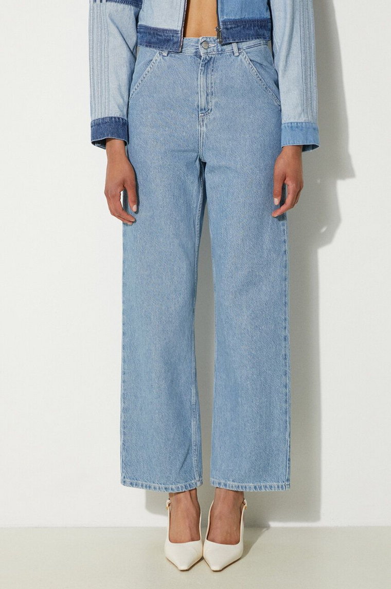 Carhartt WIP jeansy Simple Pant damskie high waist I030486.0160