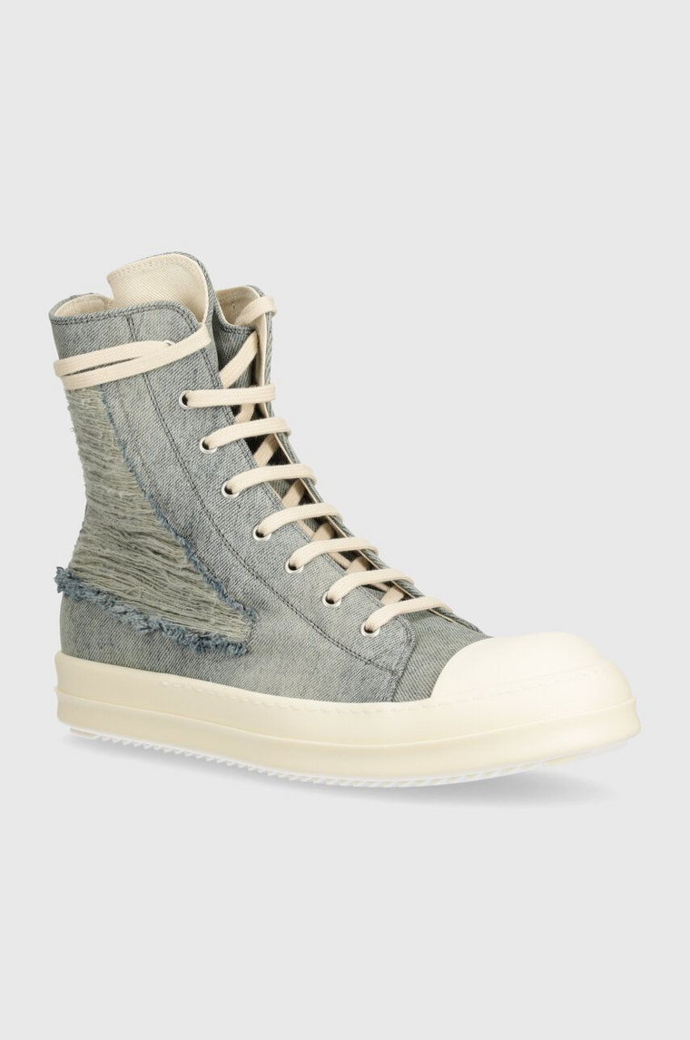 Rick Owens trampki Denim Shoes Sneaks męskie kolor niebieski DU01D1800.DKYSH.4611