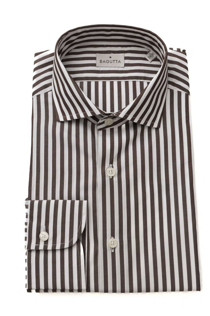 Koszula marki Bagutta model 12745 WALTER kolor Brązowy. Odzież męska. Sezon: