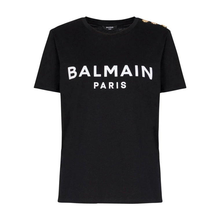 Stylowe T-shirty i Pola Balmain