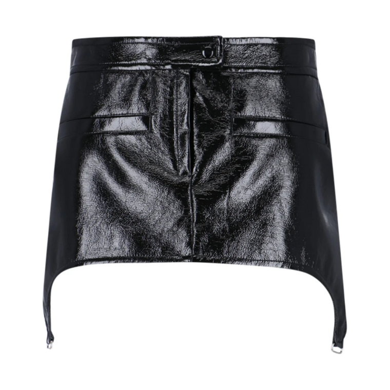Czarna Krótka Spódnica dla Kobiet Courrèges