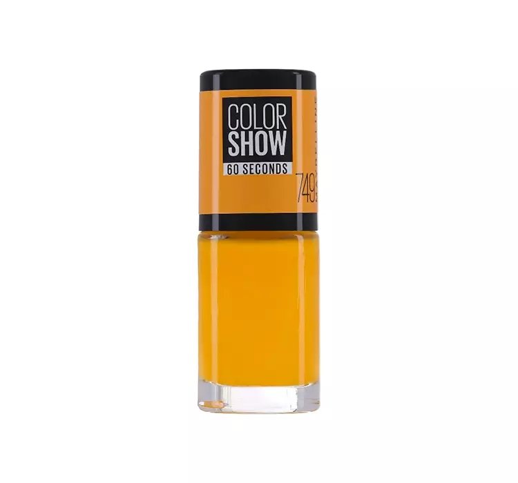 MAYBELLINE COLOR SHOW 60 SECONDS TRADYCYJNY LAKIER DO PAZNOKCI 749 ELECTRIC YELLOW 6,7ML