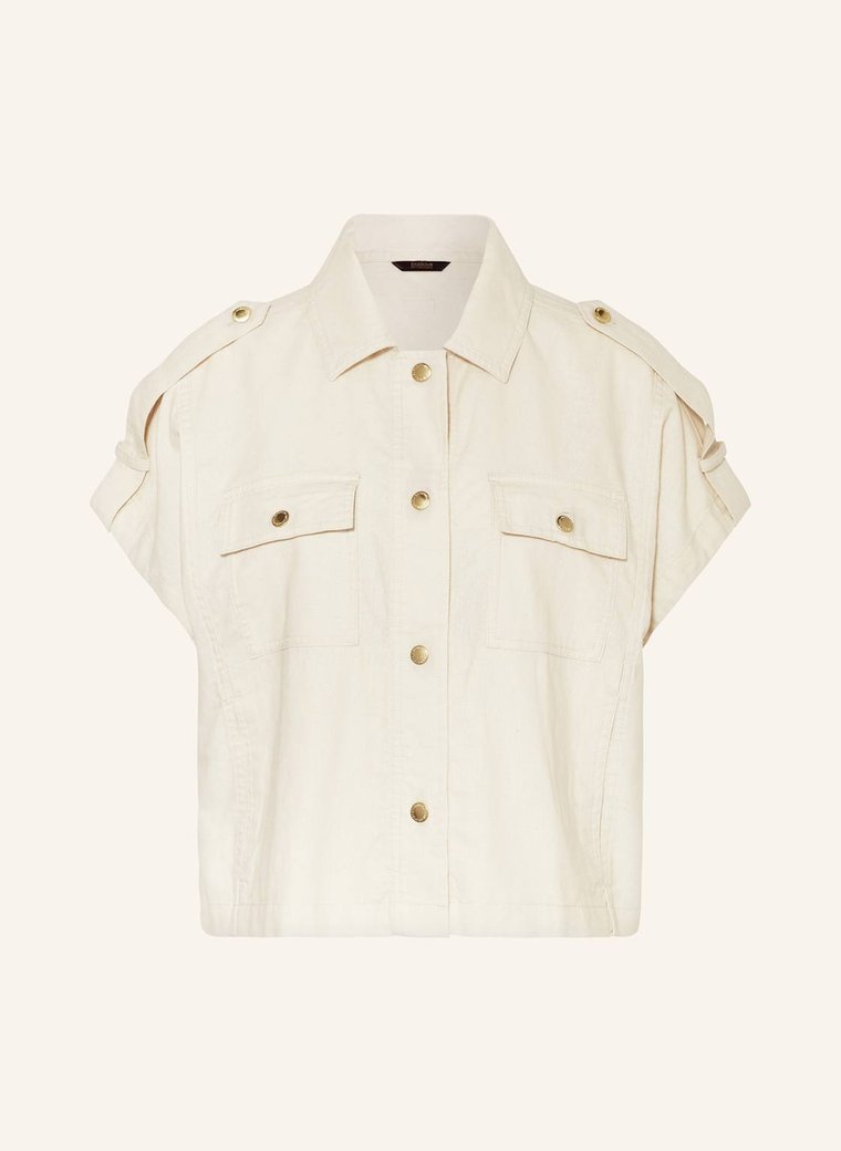 Barbour International Bluzka Bez Rękawów Priya Z Lnem beige