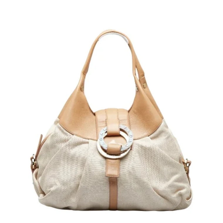 Pre-owned Canvas shoulder-bags Bvlgari Vintage