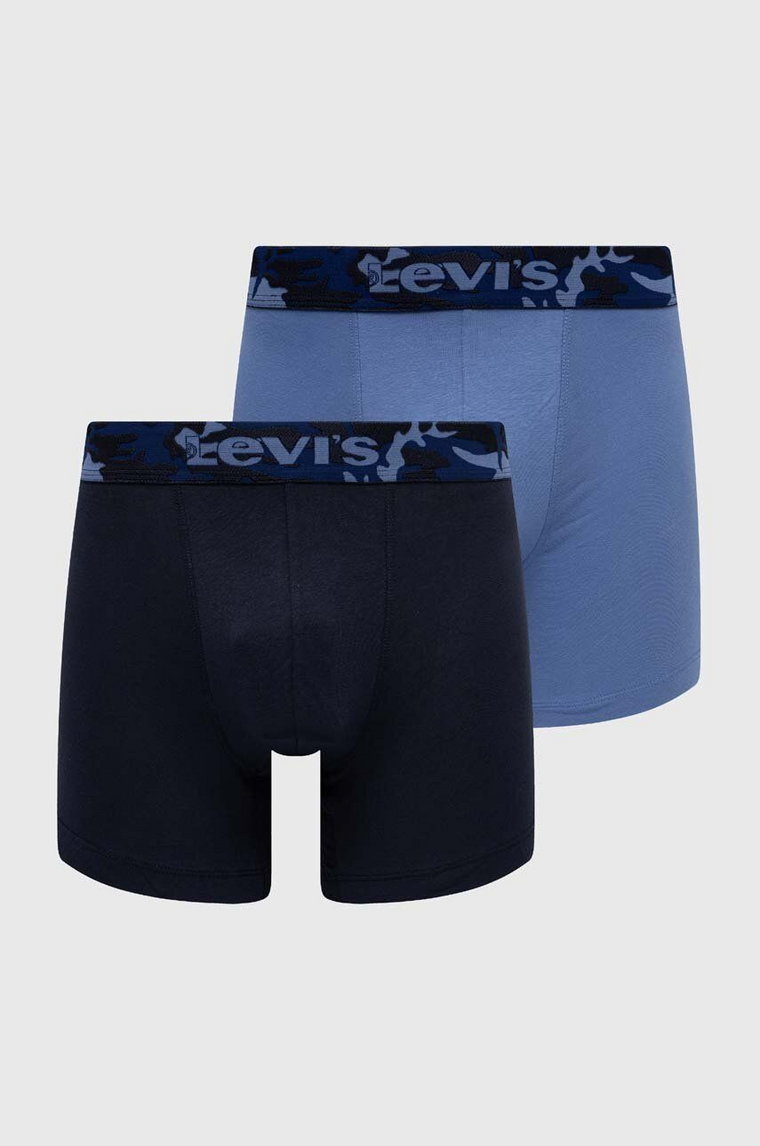 Levi's bokserki 2-pack męskie kolor niebieski