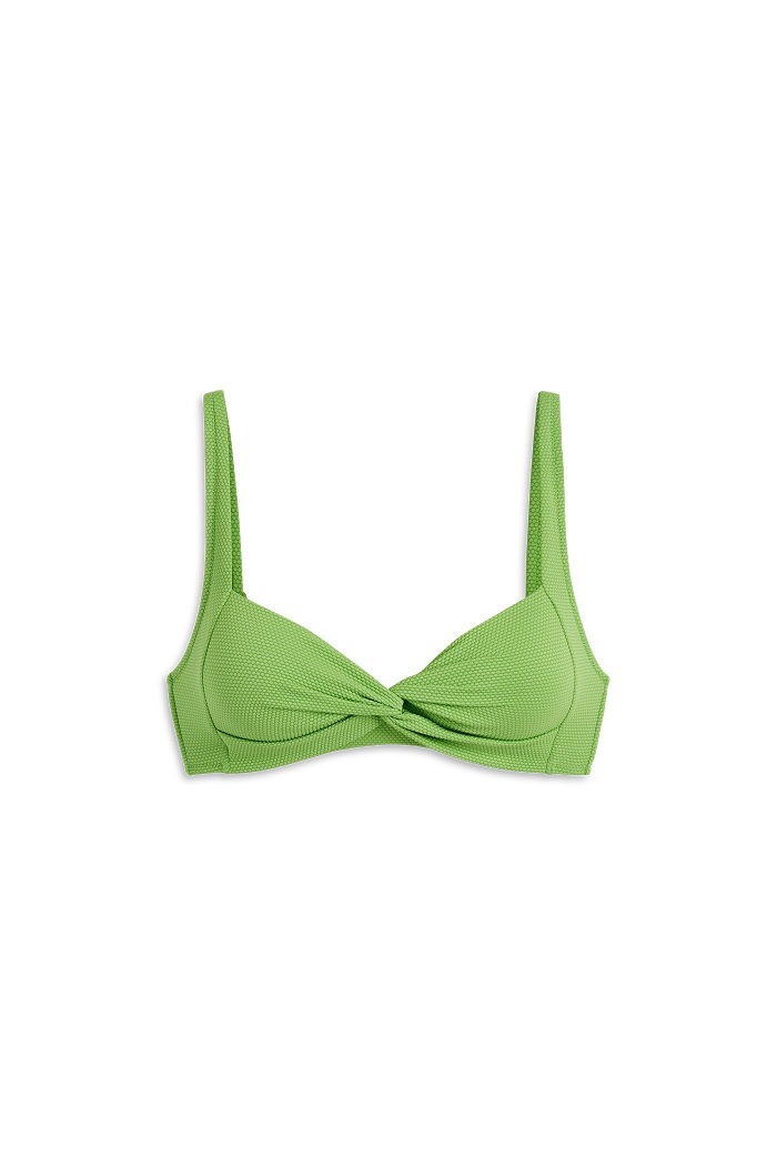 C&A Góra od bikini z supełkiem-wyściełana-LYCRA XTRA LIFE, Zielony, Rozmiar: 36