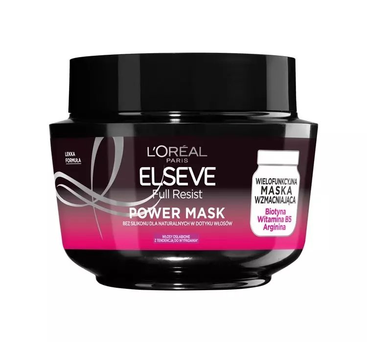 LOREAL ELSEVE FULL RESIST POWER MASK WIELOFUNKCYJNA MASKA WZMACNIAJĄCA 300ML