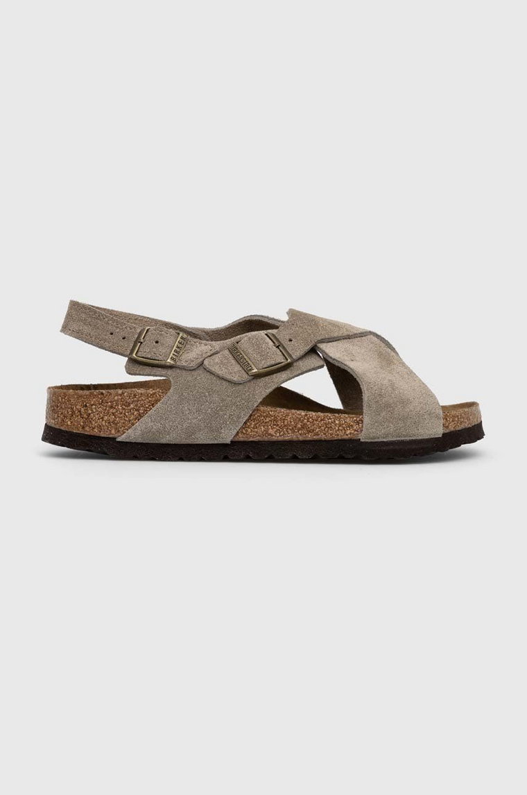 Birkenstock sandały skórzane Tulum SFB damskie kolor beżowy 1024110