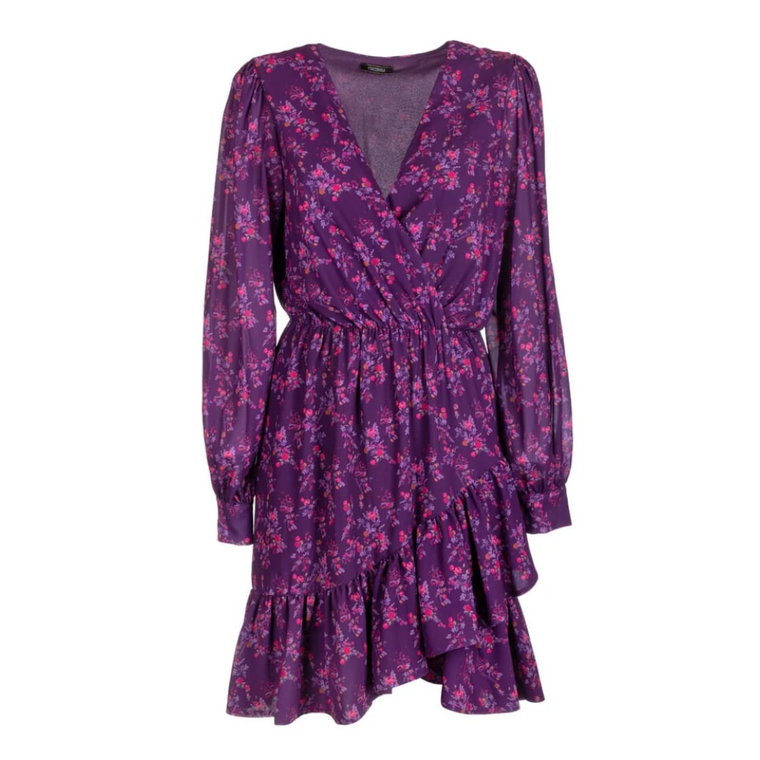 Fracomina Floral Fantasy Regular Mini Dress - Fs23Wd1016W412N4 Fracomina