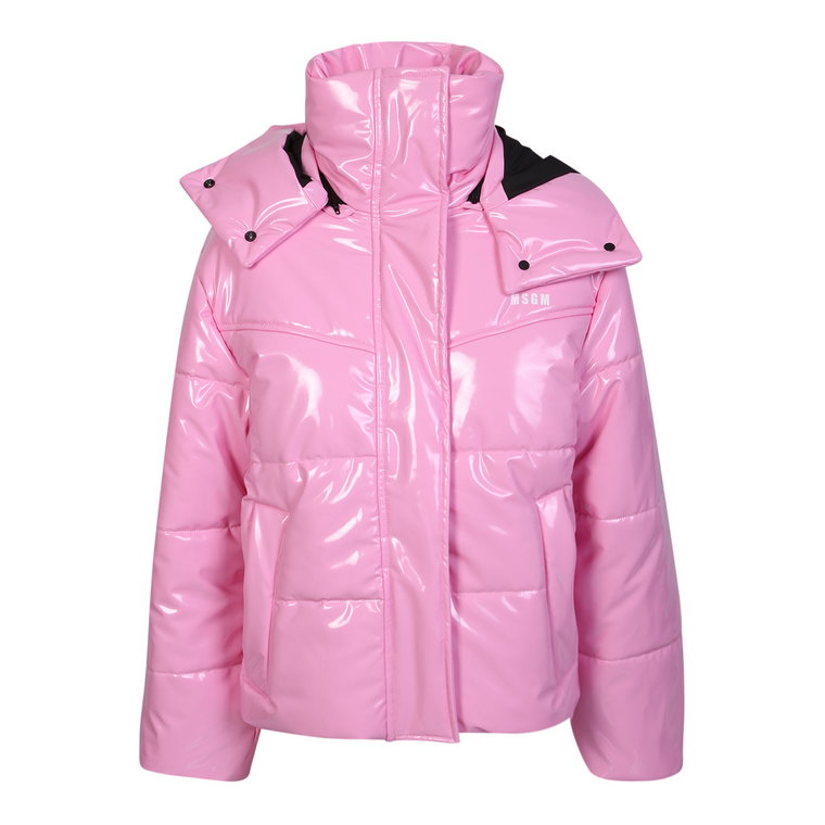 Padded jacket by Msgm. The garment features a bold colour, typical of the brand, to express brightness Msgm