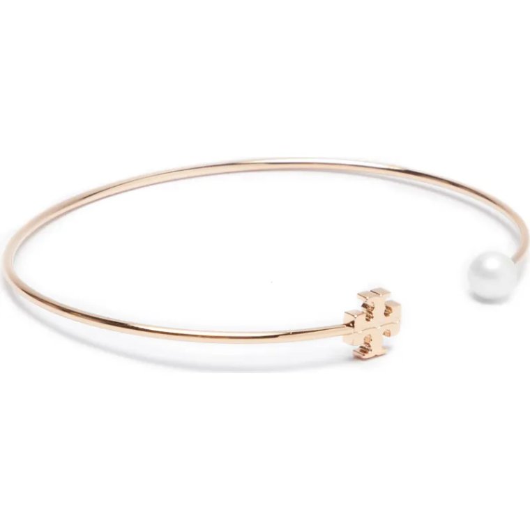 TORY BURCH Bransoleta Kira Pearl Cuff