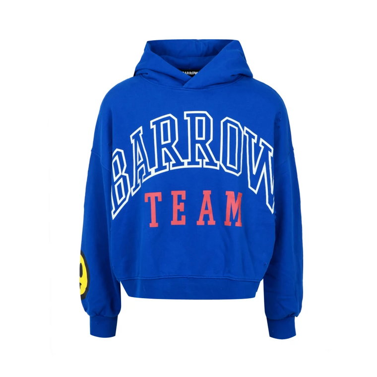 Niebieski Sweter z Napisem College Barrow