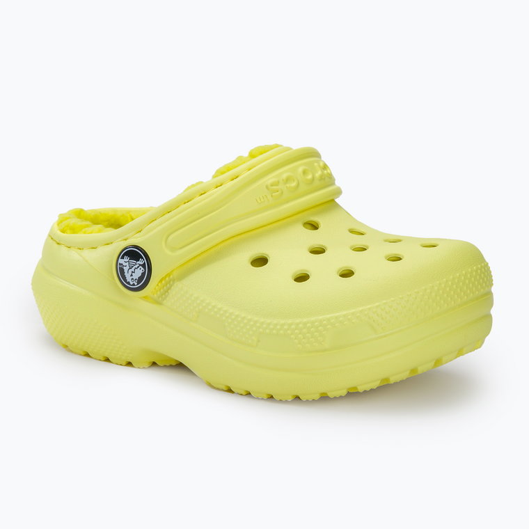 Klapki dziecięce Crocs Classic Lined sulphur