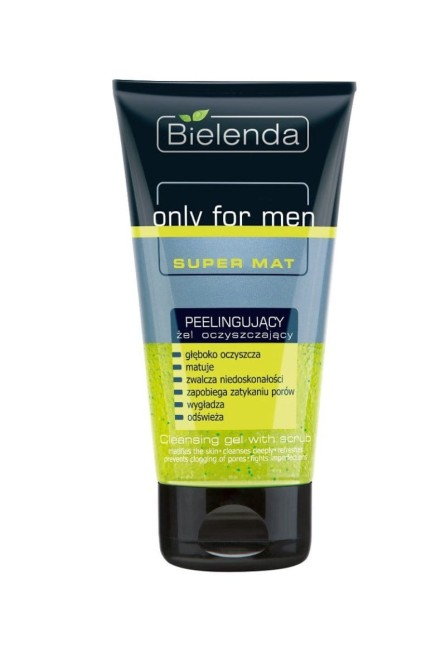 Bielenda Only For Men Super Mat peelingujący żel oczyszczający 150ml