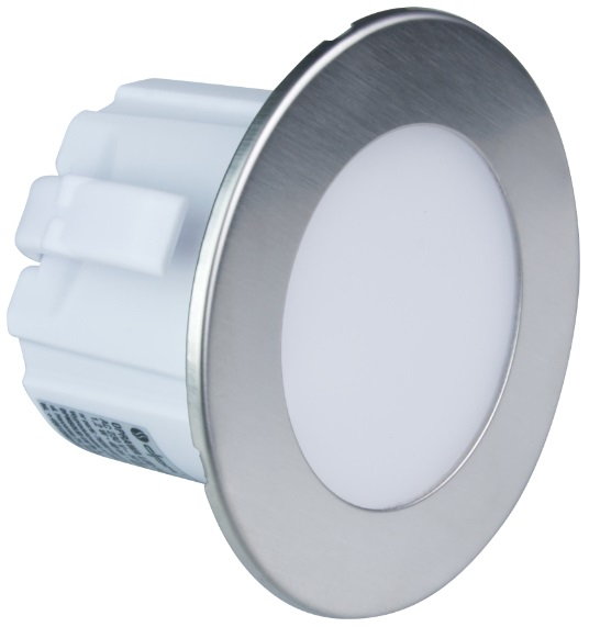 Oprawa schodowa LED DPM okrągła matowa srebrna (YCB178S) (5906881206706). Kinkiety i lampy ścienne