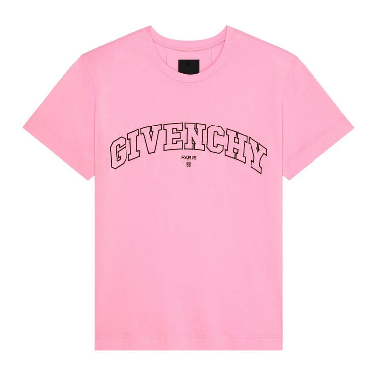 Stylowa bawełniana koszulka męska z haftowanym logo Givenchy