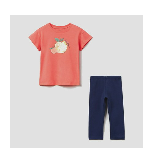 Garnitur dziecięcy (t-shirt + legginsy) OVS 1785725 134 cm Niebieski (8057274831979). Komplety sportowe dziewczęce