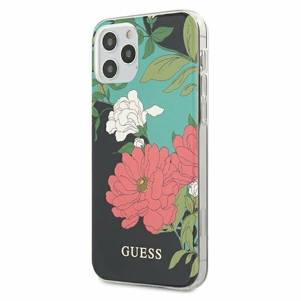 Guess GUHCP12LIMLFL01 iPhone 12 Pro Max 6,7" czarny/black N1 Flower Collection