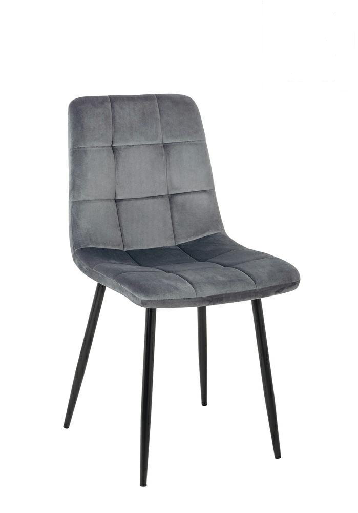 Krzesło MIA HOME Carlo, szare, 88x54x45 cm