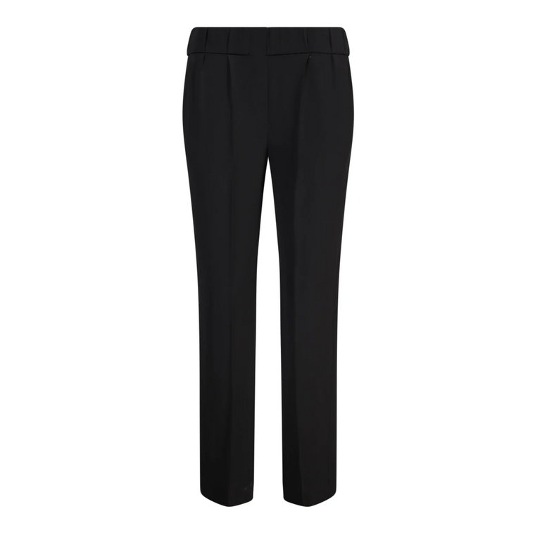 Czarne Spodnie Slim-Fit z Elastycznym Pasem Brunello Cucinelli