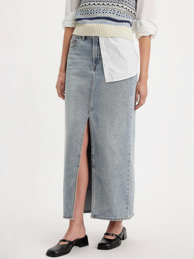 Spódnica jeansowa damska długa Levi's Ankle Column Skirt A7512-0000 23 Granatowa (5401128874552). Spódnice damskie