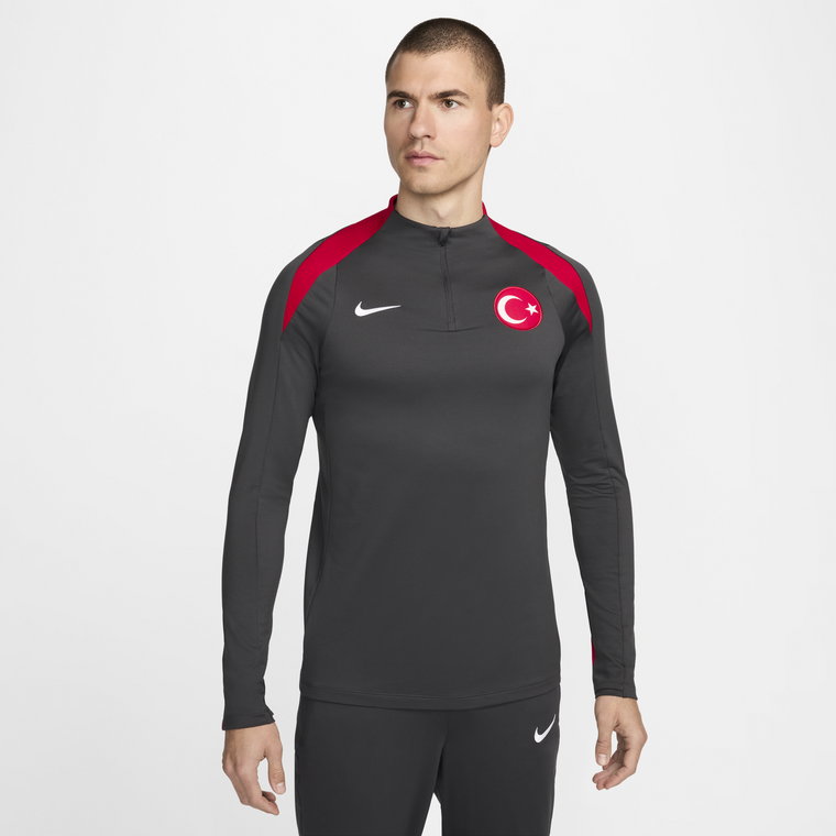Męska treningowa koszulka piłkarska Nike Dri-FIT Turcja Strike - Szary