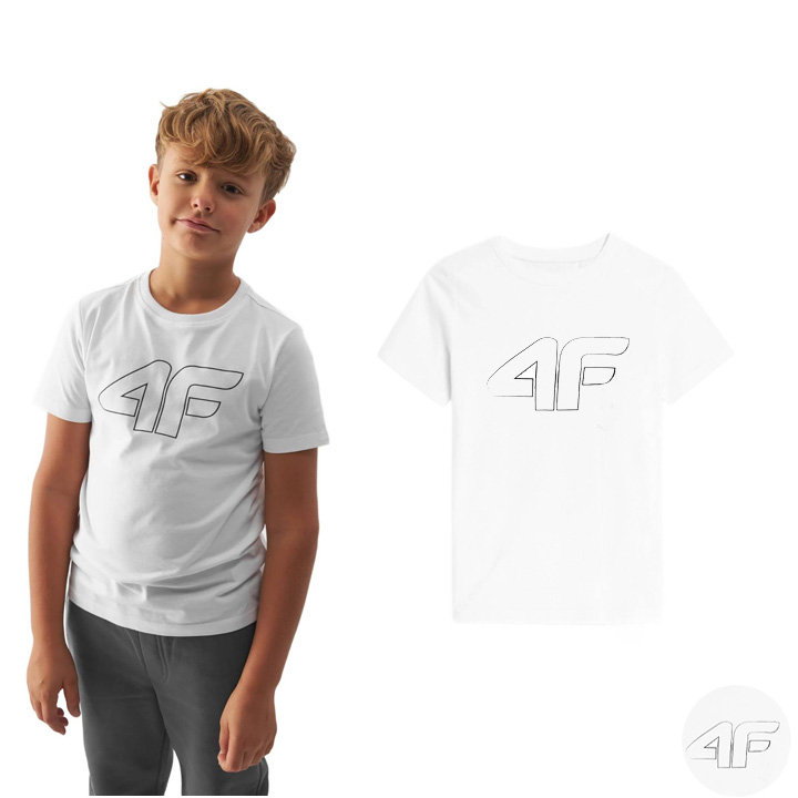 KOSZULKA CHŁOPIĘCA 4F T-SHIRT BAWEŁNA WF KOSZULKA CHŁOPIĘCA 4F T-SHIRT BAWEŁNA WF 158