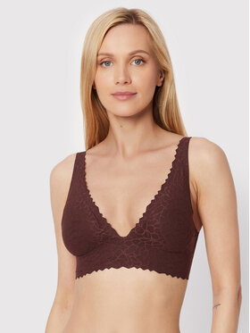 Biustonosz sloggi Zero Feel Lace 2.0 Bralette czarny, Biustonosze Miękkie