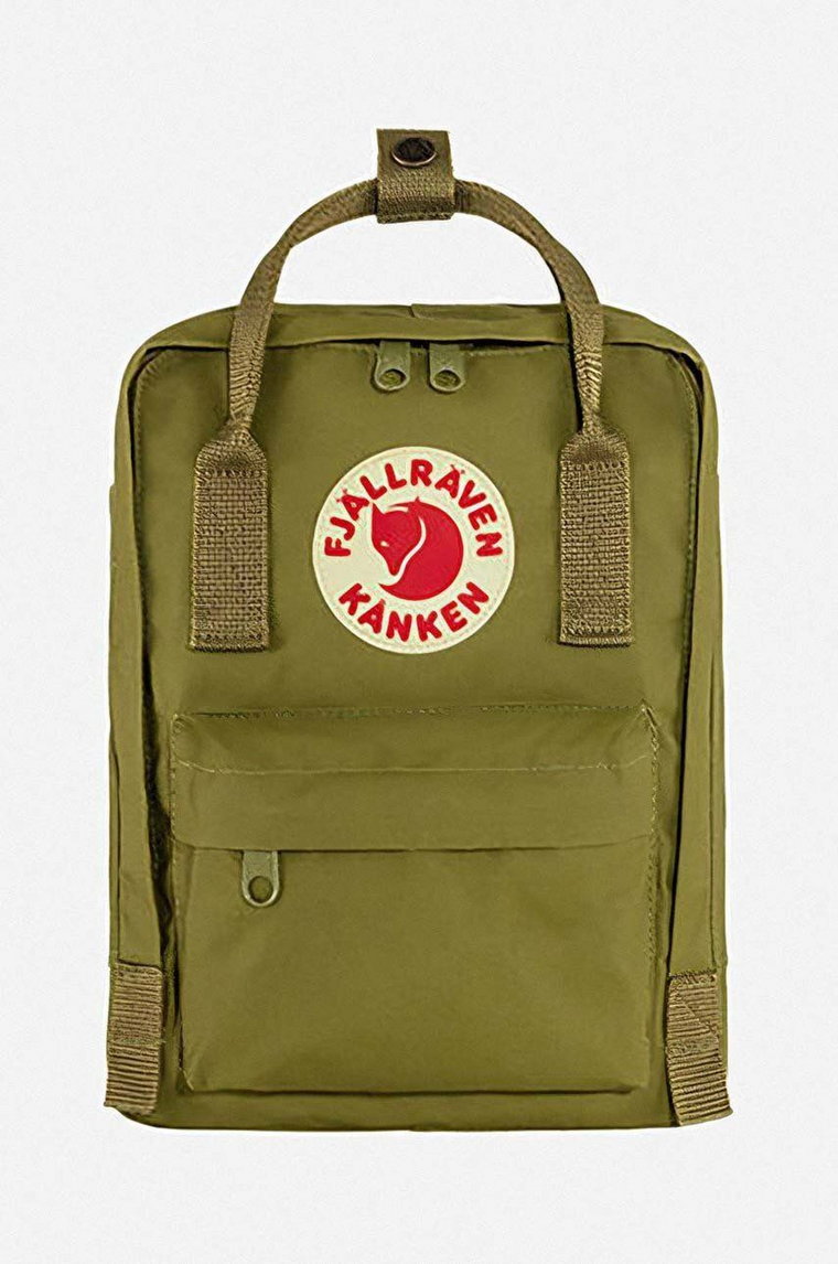 Fjallraven plecak Kanken Mini F23561 631 kolor zielony mały z aplikacją F23561.631-631