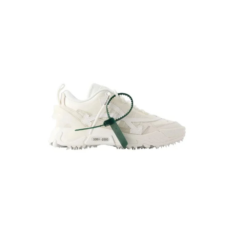 Białe Skórzane Slip-On Sneakers Off White