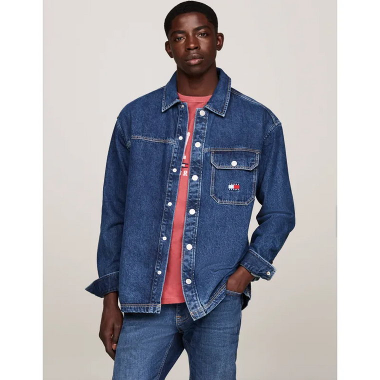 Tommy Jeans Jeansowa koszula | Loose fit