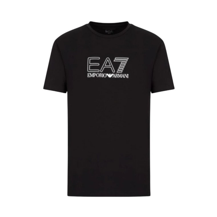 Czarna koszulka Ea7, Regular Fit Emporio Armani