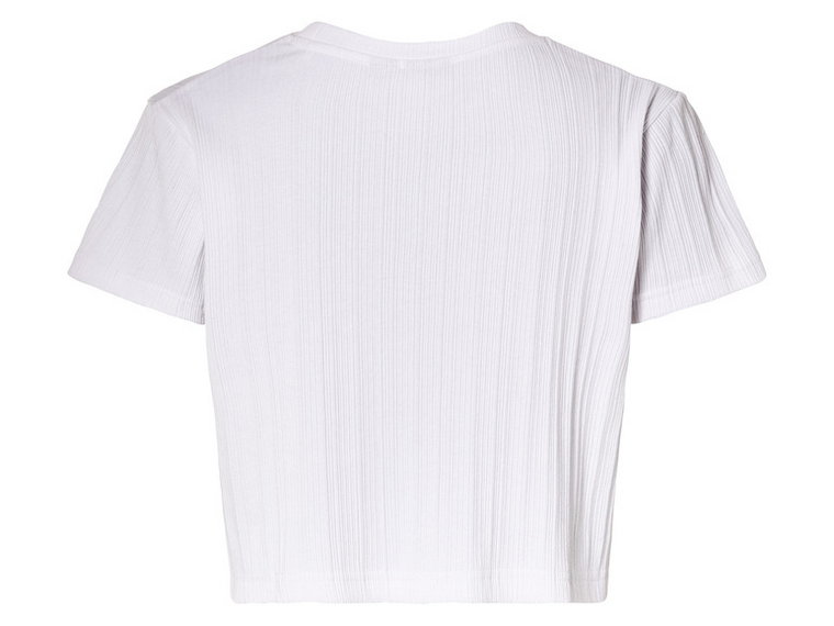 esmara Krótki t-shirt damski z bawełną (S (36/38), Biały)