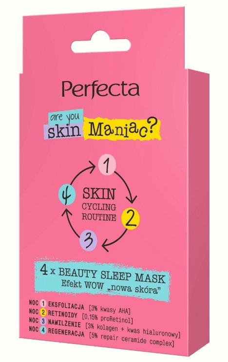 Perfecta Beauty Skin Cycling Zestaw maseczek w kartoniku