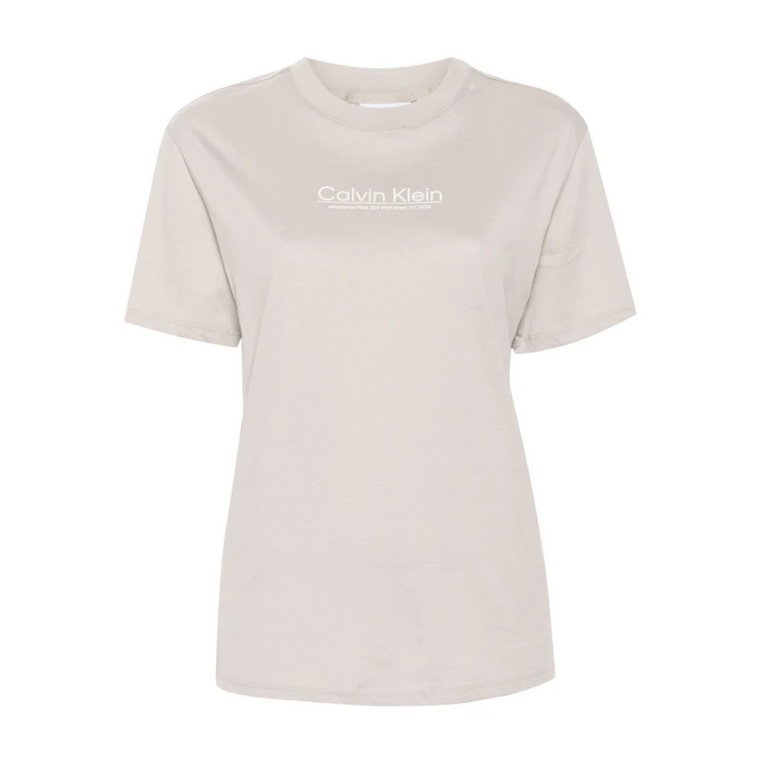 Szare T-shirty i Pola Calvin Klein