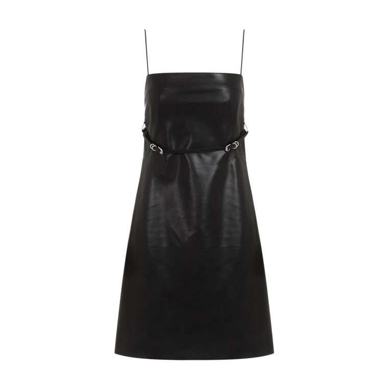 Czarna Mini Sukienka z Lnu Givenchy