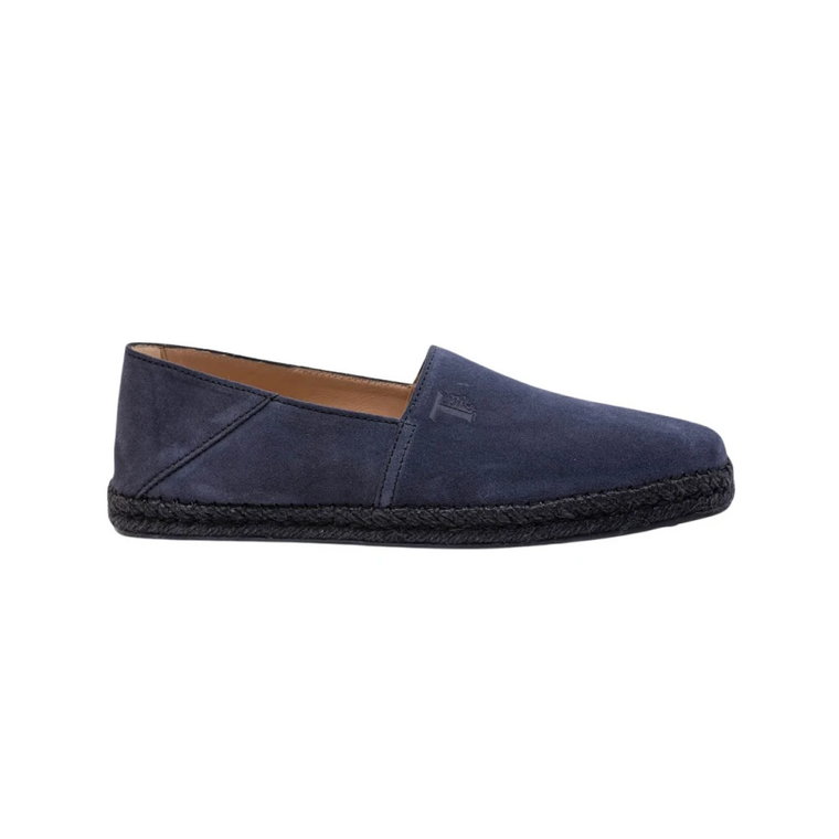 Niebieskie Mule Espadryle z Weluru Tod's