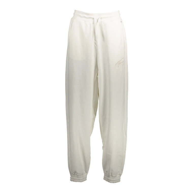 Białe spodnie sportowe dla kobiet Tommy Hilfiger