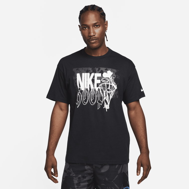 Męski T-shirt do koszykówki Max90 Nike - Czerń